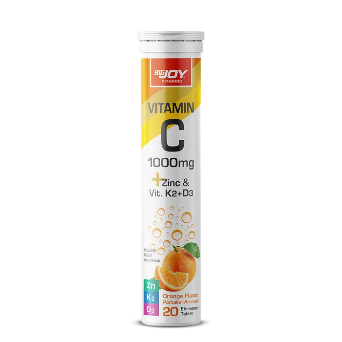 Bigjoy Vitamins Vitamin C 1000mg Zinc & Vit.K2+D3
